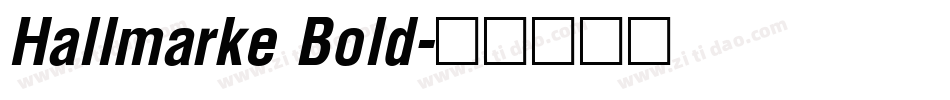Hallmarke Bold字体转换